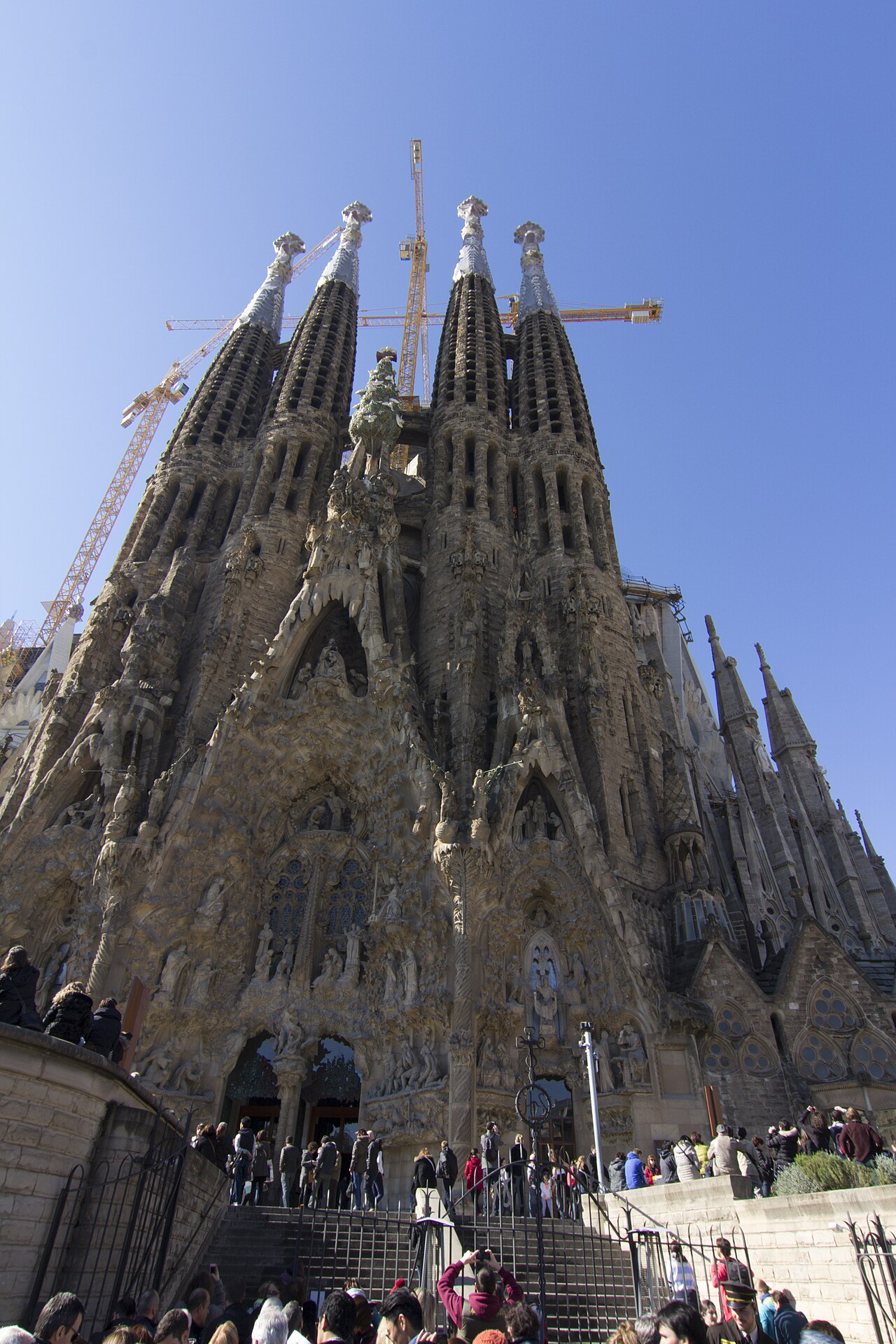 Sagrada Família towers rising on the Barcelona skyline